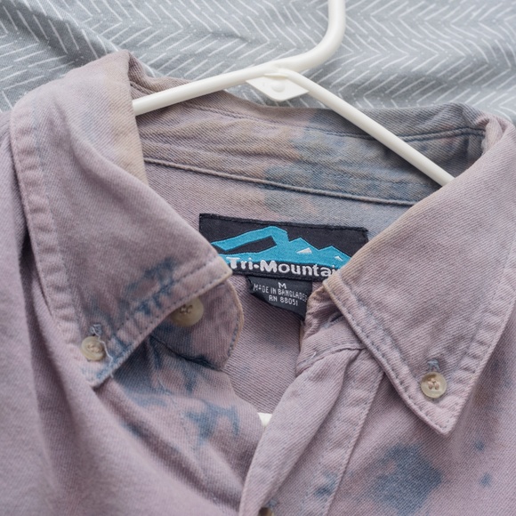 UO Urban Renewal Dyed Button Up, Long Sleeve - Picture 4 of 4